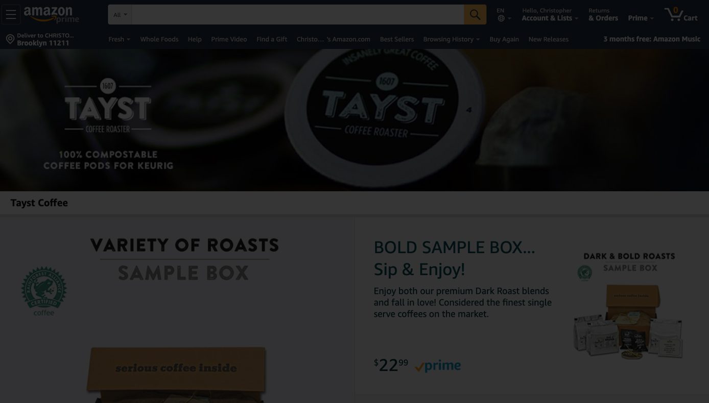 COVID-19 Brand Success Story: How Tayst Coffee scaled with Amazon
