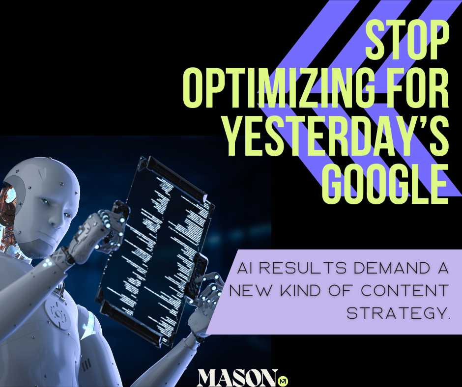 AI in SEO - Stop optimizing for yesterdays google